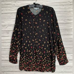 Black Floral Tunic